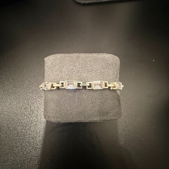 Hatton Labs Silver & White Uncuffed Bracelet - Picture 1 of 5